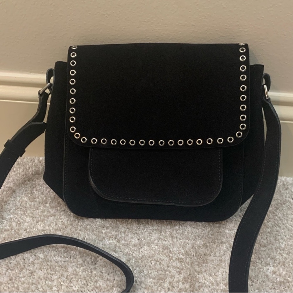 Isabel Marant Etoile Black Suede Crossbody